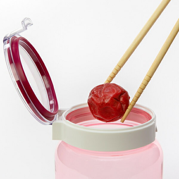 漬物容器 1L 熱湯消毒対応 小分け瓶 丸型 プラスチック製 （ 漬け物容器 つけもの容器 野菜漬け 浅漬け 浅漬 容器 自家製漬物 プラスチック 保存ビン 保存瓶 保存容器 保存びん 軽量 ）【3980円以上送料無料】