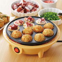 たこ焼きプレート 12穴 プエル （ ホットプレート たこ焼き器 タコ焼き器 タコ焼きプレート 丸型 レシピ付き たこ焼き タコ焼き フッ素加工 卓上 調理家電 キッチン家電 ） 【3980円以上送料無料】