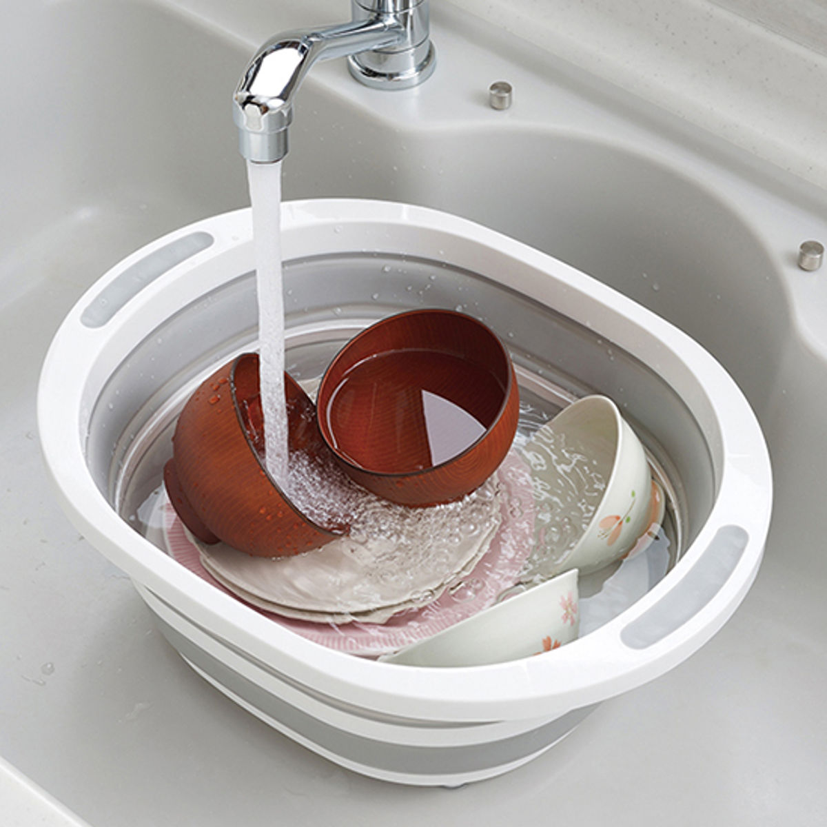 洗い桶 デイズ 折り畳み式洗い桶 ( 折りたたみ 簡単排水 水切りラック 水切りかご 水切りカゴ 水切りバスケット 水切り ラック 水切り桶 コンパクト 食器洗...