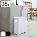 ゴミ箱 35L シンプルダストボックス スリムオープン ( ごみ箱 35リットル スリム 高さ50cm 分別 キッチン 折りたたみ式 ふた付き シンプル 台所 ...