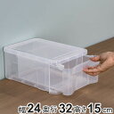 収納ボックス プレクシー ケース SS B5 サイズ 日本製 ( 幅24×奥行32×高さ15cm 小物ケース 収納ケース レターケース 書類ケース 引き出し クリア 透明 小物 収納 小物入れ プラスチック 積み重ね レターボックス )【3980円以上送料無料】