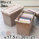 収納ケース いれと庫 DVD ゲーム interior M 3個セット 幅17.5×奥行30×高さ21cm ( 収納ボックス フタ付き 積み重ね プラスチック ...