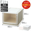 収納ケース Fits フィッツケース アドバンス 4030 クローゼット 幅40×奥行55×高さ30cm 単品 2個セット 4個セット ( フィッツ 収納 収納...