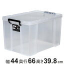 収納ボックス 幅44×奥行66×高さ39.8cm ロックス 660-2L 押入れ用 ( 収納ケース 衣装ケース フタ付き 積み重ね 丈夫 頑丈 収納 日本製 スタッキング 押入れ クローゼット 押入れ収納 大容量 ウォークインクローゼット )【3980円以上送料無料】