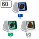 分別ゴミ箱 丸穴蓋 三角穴蓋 エコ分別カラーペールW65専用 ( 送料無料 蓋 ふたのみ パーツ フタ ふた 専用ふた エコ分別カラーペール W65 専用 分別シール付き 丸穴 三角穴 あきかん あきびん ペットボトル 分別 エコ 日本製 ) 【3980円以上送料無料】