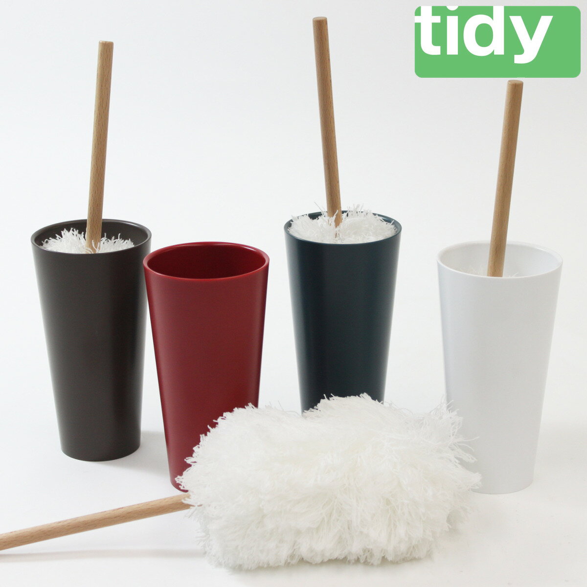 tidy ハンディモップ Kop HandyMop （ ティディ コップ ハンドモップ 洗える おしゃれ ホコリ取り 繰り返し使える ハンディ モップ クリーナー ケース付き ワインレッド ブルーグリーン シンプル インテリア 掃除グッズ ） 【3980円以上送料無料】