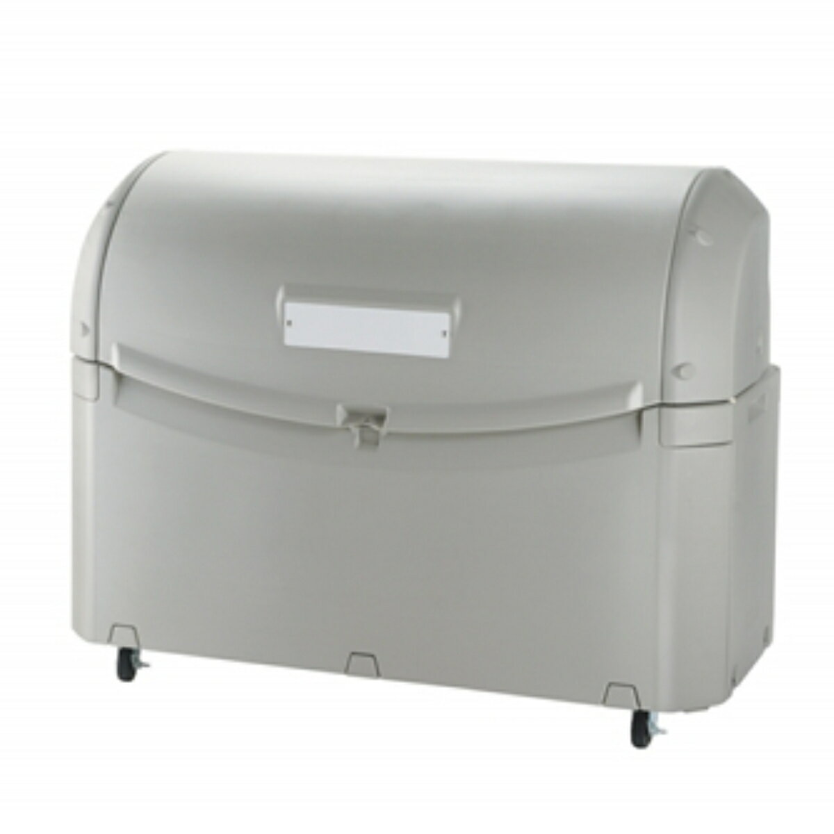 お弁当グッズのカラフルボックスのゴミ箱 約800L ワイドペールST 800 キャスター付き （ 法人限定 ごみ箱 800リットル スライド蓋 カギ穴付き 排水口付き ストッパー付きキャスター 屋外収納 コンテナ 収納庫 ゴミ置き場 物置 保管庫 倉庫 鍵別売り ）【3980円以上送料無料】｜アングル3