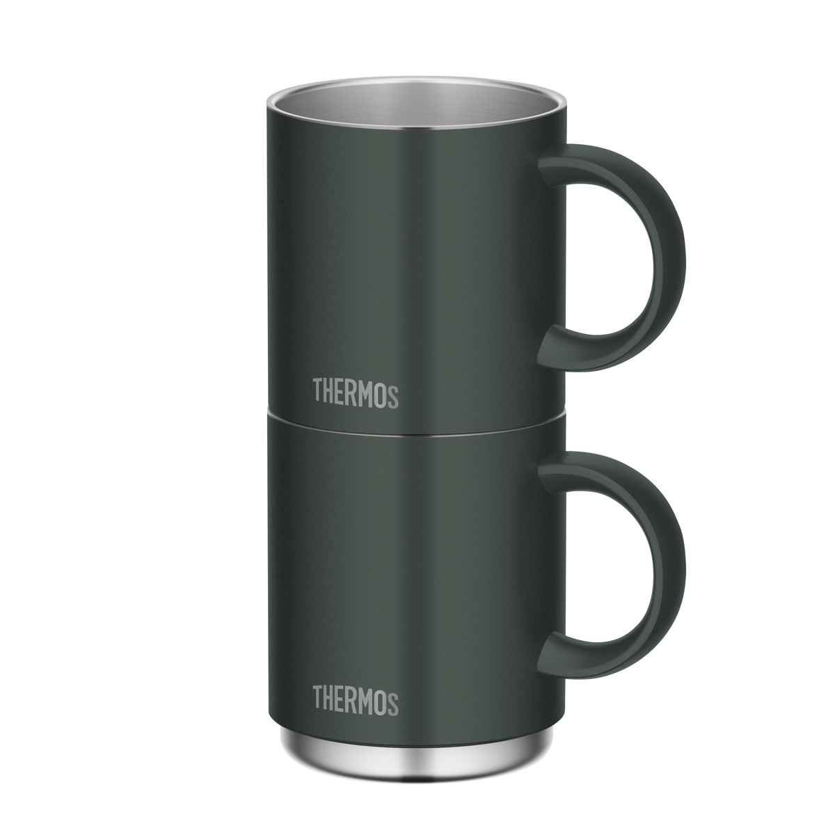 サーモス マグカップ 350ml 真空断熱 JDS-351 ステンレス （ 食洗機対応 マグ カップ コップ 保冷 保温 THERMOS 積み重ね コンパクト 省スペース 長持ち オフィス アウトドア キャンプ おしゃれ ）【3980円以上送料無料】 colorfulbox-10168606 お弁当グッズのカラフルボックス サンプル画像3