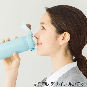 特価 水筒 サーモス thermos 真空断熱ケータイマグ 直飲み 400ml JNL-402 ブルーホワイト （ 軽量 スリム ステンレスボトル マグボトル 魔法瓶 ワンタッチオープン ステンレス 保温 保冷 ステンレス製 すいとう 超軽量 スペインタイル ）