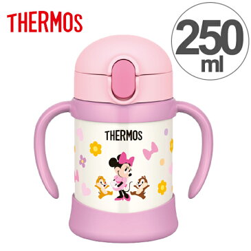 子供用水筒　サーモス　thermos　真空断熱ベビーストローマグ　ミニー　250ml　FHV-250DS　ステンレス製 （ ステンレスマグ ストロー付 トレーニングマグ 保冷 ベビー用マグ 赤ちゃん用マグ 両手マグ ミニーマウス ディズニー ）【3980円以上送料無料】