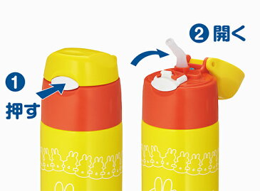 水筒 サーモス thermos ステンレス ミッフィー 真空断熱ストローボトル 400ml FHL-402FB （ 保冷 ストロー 幼稚園 保育園 ボトル 子供 キャラクター 保冷専用 ストロータイプ ワンタッチ ）【3980円以上送料無料】