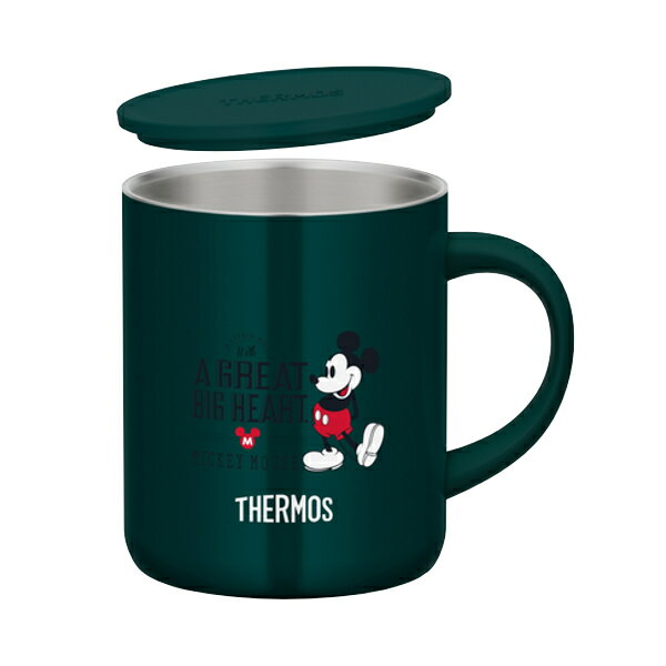 マグカップ サーモス thermos 350ml 真空断熱 ミッキーマウス JDG-350DS ステンレス製 キャラクター （ ステンレスマグカップ フタ付き 保温マグカップ ディズニー ミッキー ステンレス 蓋付き カップ マグ 保冷保温 タンブラー ）【3980円以上送料無料】