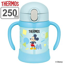 子供用水筒 サーモス thermos 真空断熱ベビーストローマグ ミッキー 250ml FJL-250DS ステンレス製