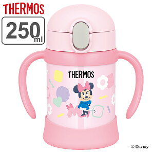 子供用水筒 サーモス thermos 真空断熱ベビーストローマグ ミニー 250ml FJL-250DS ステンレス製 （ ステンレスマグ ストロー付 トレーニングマグ 保冷 ベビー用マグ 赤ちゃん用マグ 両手マグ ミニーマウス ）【3980円以上送料無料】