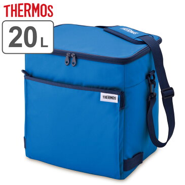 保冷バッグ 20L サーモス ソフトクーラー （ THERMOS クーラーバッグ 保冷 大容量 折りたたみ コンパクト 20リットル 小型 2WAY エコバッグ 軽量 折り畳み ランチバッグ メッシュポケット付き ダブルファスナー ショルダーベルト ）【3980円以上送料無料】