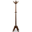ポールハンガー クラシック調 Venezia 高さ160cm ( 開梱設置 送料無料 木製 コートハンガー 収納 リビング収納 アンティーク 欧風 マホガニー ...