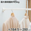 つっぱり棒 超強力伸縮ポール LL 取り付け幅 164.5〜280cm ホワイト 突っ張り棒 ( つっぱり 突っぱり 突っぱり棒 突っ張り 棒 強力 頑丈 つっ...