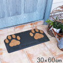 玄関マット 屋外兼用 ラバー 30×60cm 肉球 ( 玄関 マット 屋外 屋内 厚さ1.5cm ドアマット 泥落とし 滑り止め ウェルカムマット ラバーマット...