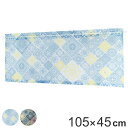 カフェカーテン ペルシャタイル 約105×45cm ( カーテン レース 既製品 タペストリー 目隠し 簡易カーテン 小窓用 スクリーン ペルシャ タイル 柄 ...