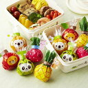 おにぎりラップ フルーツ&アニマル ( お弁当グッズ キャラ弁 子供用 おにぎりシート ) 【3980円以上送料無料】