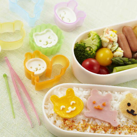 抜き型 ハム・チーズ 着ぐるみセット ( キャラ弁 お弁当グッズ 弁当 ランチグッズ 子供デコ弁 クッキー抜き型 キッズ 子ども )【3980円以上送料無料】