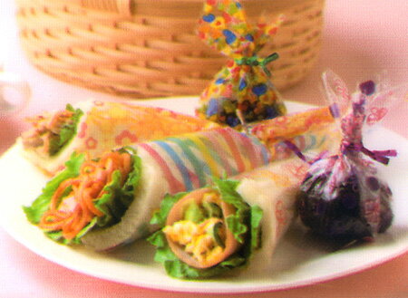 カラフルラッピングシート ( お弁当グッズ おにぎりラップ ) 【3980円以上送料無料】