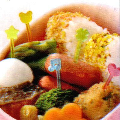 ピック にじいろピック ( お弁当グッズ キャラ弁 子供用 ) 【3980円以上送料無料】