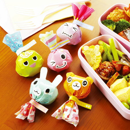 目玉おにぎりラップ おむすびラップ キャラ弁 お弁当グッズ ( 子供用 おにぎりシート デコ弁 ) 【3980円以上送料無料】