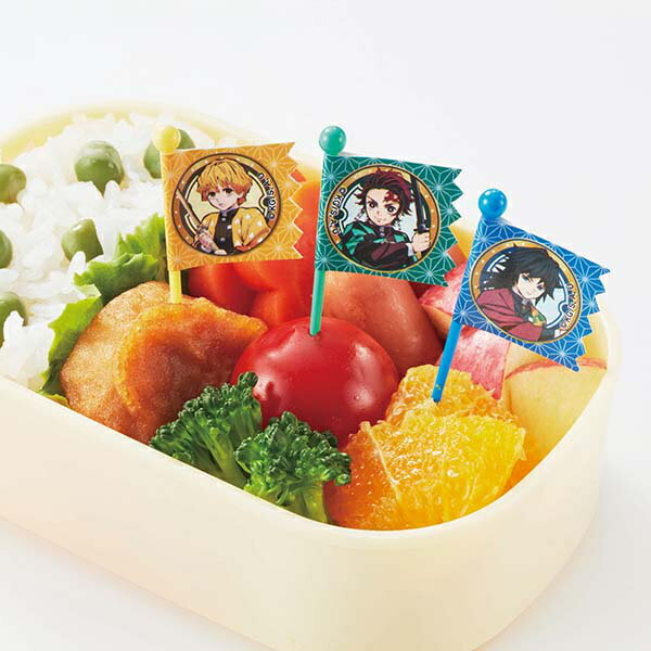 ピック 鬼滅の刃 12本入 ピックス お弁当 ( 炭治郎 禰豆子 善逸 伊之助 義勇 胡蝶 しのぶ 鬼滅お弁当ピック おかずピック 子供 日本製 弁当 飾り お...