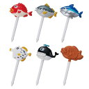 ピック 6本入り ブサカワおさかなピック ( さかな おかずピック お弁当ピック ピックス 弁当 子供お弁当用 子供用 キッズ キャラ弁 お弁当グッズ パーティー 運動会 お弁当 お弁当用 幼稚園 保育園 デコ弁 )【3980円以上送料無料】