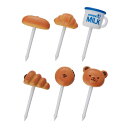 ピック 6本入 おなじみのパンピック ( ランチピック 6本 お弁当ピック お弁当 飾り パン かわいい ピックス おかずピック ピンチョス 楊枝 ようじ お弁...