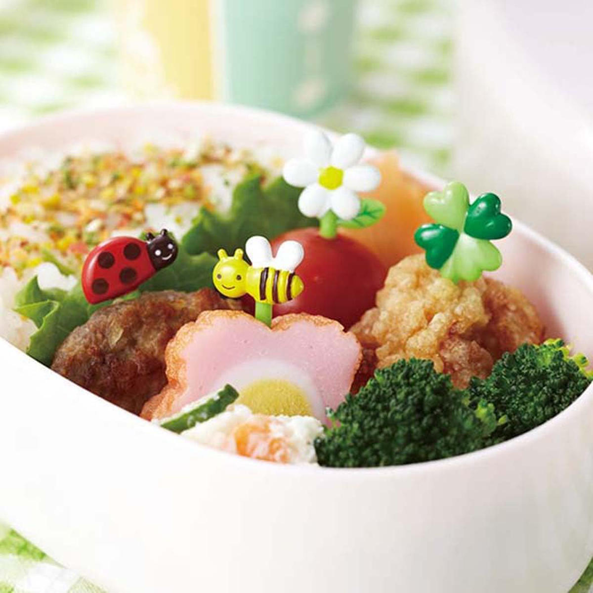 ピック ハニー＆フラワーピック 8本入 （ おかずピック お弁当ピック ピックス 弁当 子供お弁当用 子供..