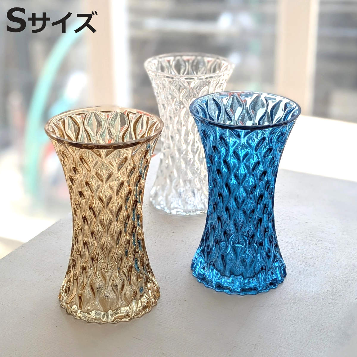 花瓶 GLASS FLOWER VASE TOWER S （ 花ビン 花びん 花器 フラワーベース  ...