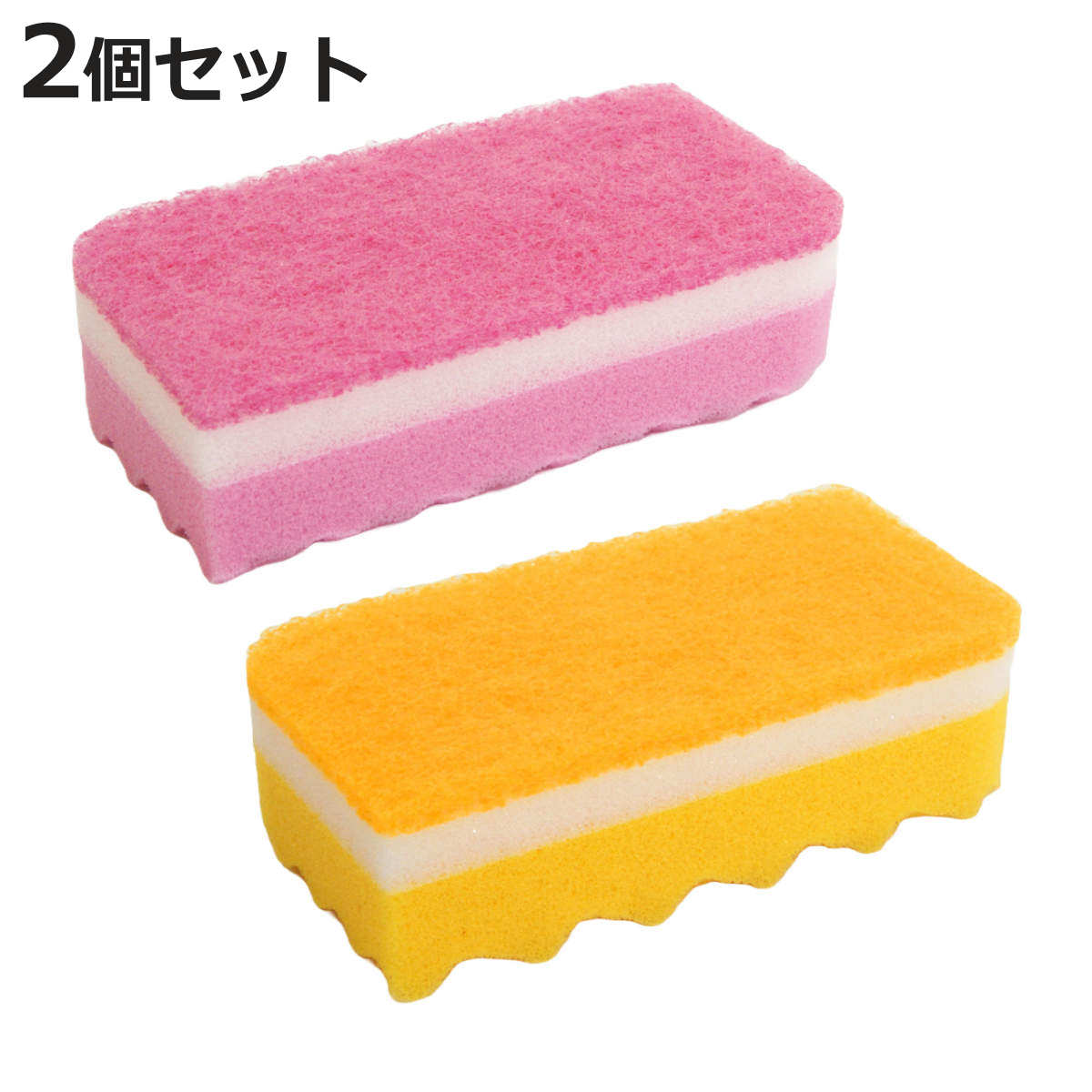 キッチンスポンジ すご泡Neo ソフトスポンジ 2個入 ( 日本製 油汚れ 食器洗い スポンジ キッチン 台所スポンジ 抗菌 2個組 食器用スポンジ 抗菌スポン...