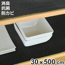 食器棚シート 竹炭 30×500cm 消臭 抗菌 防カビ 加工 食器棚 シート 日本製 ( 食器棚用 保護シート 棚敷きシート ずれにくい 滑りにくい 汚れ防止...