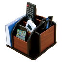 小物収納 クルッとマルチラック 回転式 可動式仕切り付き デスクラック ( リモコンラック デスク収納 幅18×奥行18×高さ15cm 卓上収納 回転ラック 3...