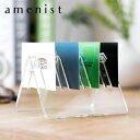 【レビュー特典付き】 カードスタンド amenist アクリル製 名刺 日本製 クリア ( カードケース 収納 アクリル オフィス 名刺スタンド カード立て 1...