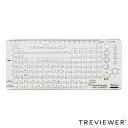 ケミカルテンプレート TREVIEWER 日本製 ( 元素記号 テンプレート 定規 アクリル 周期表暗記 数字 演算子 反応式 ベンゼン環 化学 文房具 学校 ...