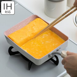 玉子焼き器 15×18cm IH対応 魅せるフライパン ピンクマーブル フッ素樹脂加工