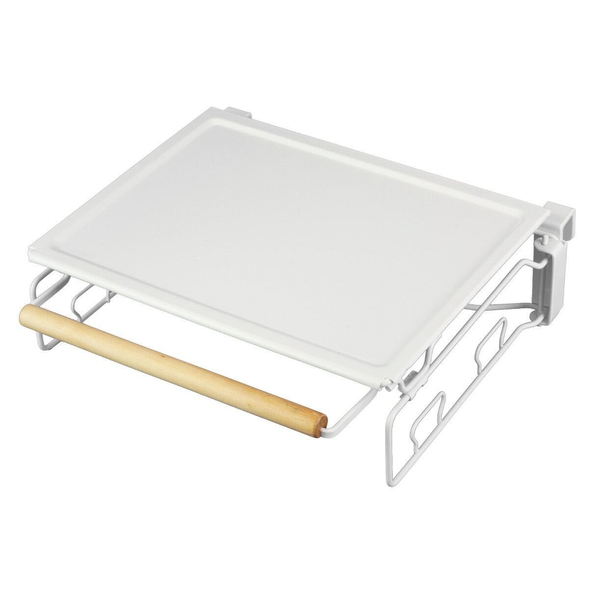 サポートテーブル 折りたたみ式 Flowto フロウト ( キッチン 収納棚 調理補助台 補助テーブル タオル掛け ポリ袋 ホルダー サイドテーブル ポリ袋ホル...