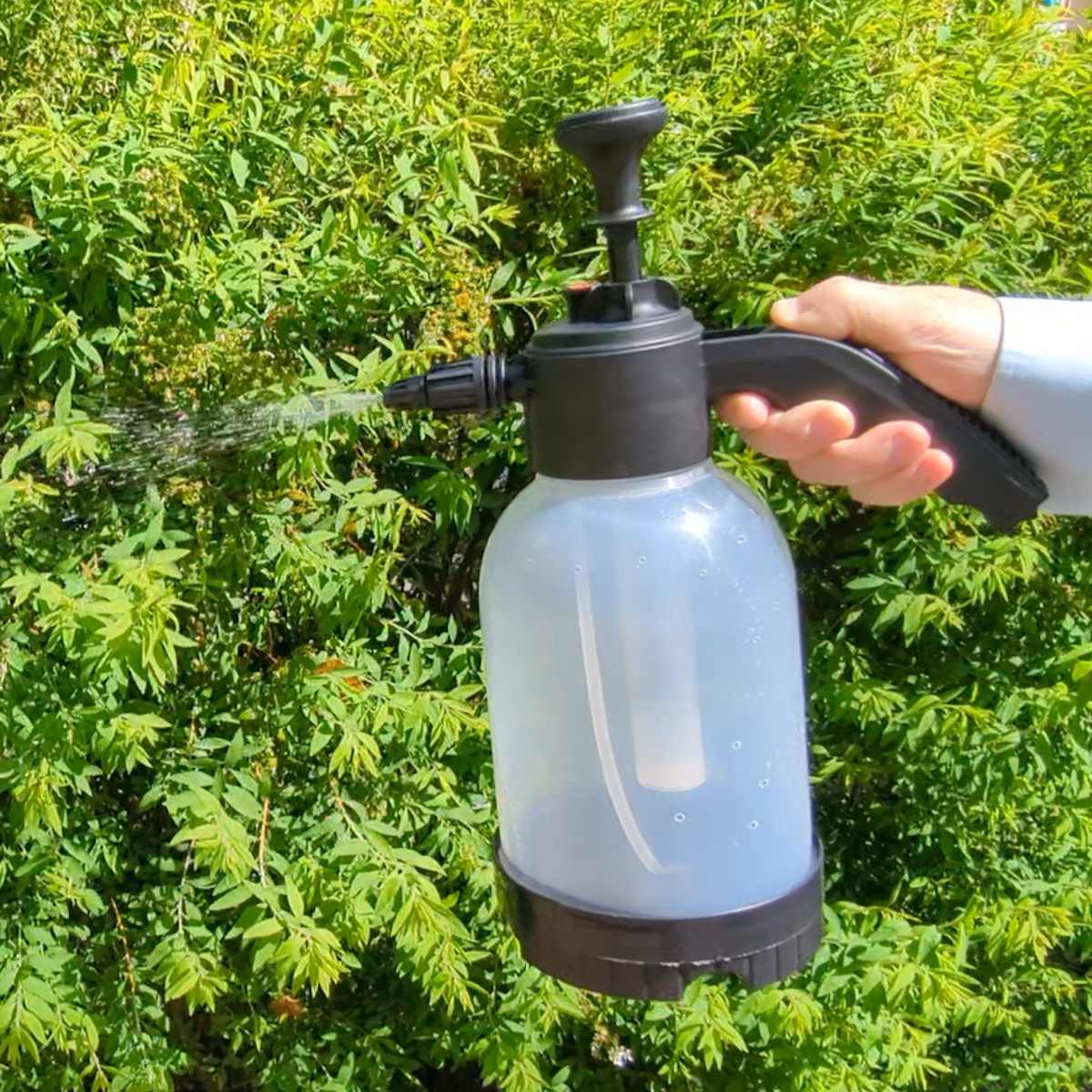 ポンプ 洗車 2way 加圧ポンプ 水用 洗剤用 ノズル ( 洗車フォームガン 電源不要 ウォッシュガン 加圧式 ジェット水流 手動加圧 泡洗車 泡洗浄 車 洗...