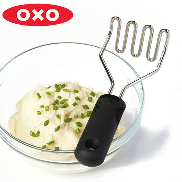 OXO オクソー ポテトマッシャー （ ステンレス ポテト マッシャー へら 万能調理器 便利グッズ ...