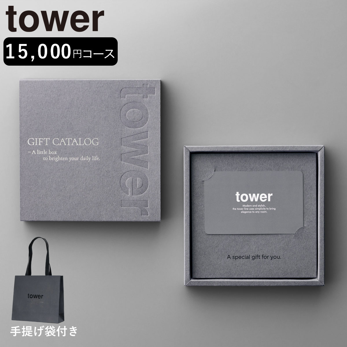 山崎実業 tower カタログギフト DGY 紙袋セット タワー （ 4903208104999 タワーシ...