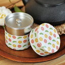 茶筒 はな 和柄 100ml ぽッ・かん 紙ごと S ( 茶缶 お茶缶 茶葉容器 お茶保存缶 お茶容器 茶葉入れ 茶葉保存 茶葉用 お茶っぱ入れ ティーキャニス...