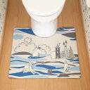 トイレマット 60×55cm デコボコ PVC ムーミン 拭ける トイレ マット 北欧 ( 抗菌 防臭 防カビ 洗濯不要 キャラクター 水に強い 滑りにくい お...