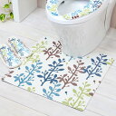 トイレ マット トイレマット 拭ける 撥水 PVCトイレマット フォレスト 55×60cm 抗菌 ( 防臭 防カビ 水に強い 滑りにくい 洗濯不要 お手入れ簡単...