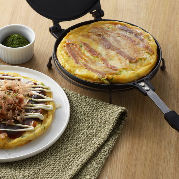 サンドパン ガス火専用 あつあつマルチサンドパン 丸型 直径18cm フッ素加工 ( ガス火対応 直火 アルミフライパン 両面焼き 円形 調理器具 お好み焼き ...