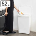 ゴミ箱 52L トラッシュビン ( ごみ箱 52リットル 奥行32 大容量 屋内 屋外 スリム 2分別 3分別 ふた付き 分別 角型 横型 シンプル キャスター...