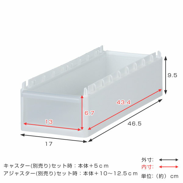 ストッカー ユニット 浅型 高さ9.5cm 幅17cm スリムストレージ用 170S （ キッチン収納 隙間収納 スリム ラック サニタリー プラスチック製 シンク横収納 すき間収納 洗面所 脱衣所 キッチン 収納 パーツ カスタマイズ ）【3980円以上送料無料】