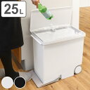 ゴミ箱 縦型 25L 分別 オルア ふた付き （ 送料無料 ごみ箱 25リットル 25l ダストボックス 縦置き 蓋つき ペダル キャスター シンプル 分別ゴミ箱 スリム 角型 リビング 袋が見えない おしゃれ 白 キッチン ダイニング ごみばこ ） 【3980円以上送料無料】